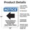 Signmission No Deliveries To This, 10 in W x Rectangle, Plastic OS-2PACK-NS-P-1014-V-14477 - alternate 5